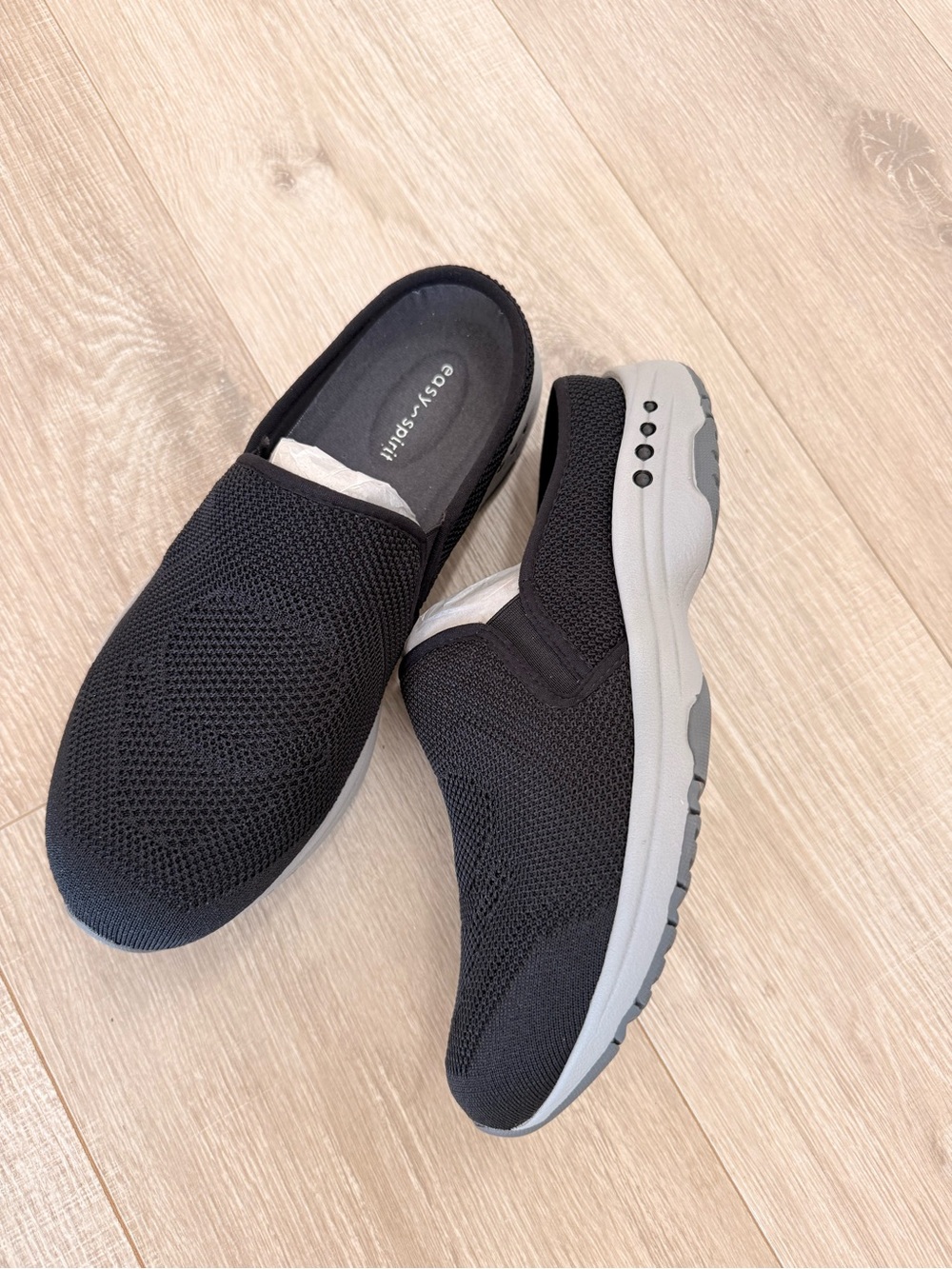 Easy Spirit Takeknit2 Mesh Slip-On Mule sneakers with Gray Sole. NWT 8.5 X-wide - Picture 7 of 9